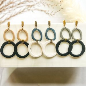 Mom’elicious Handmade Clay Earrings – Lightweight, Hypoallergenic & Beautifully Bold