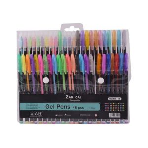 Shiny 48-Piece Gel Pens – Vibrant Ink for Creativity & Crafting